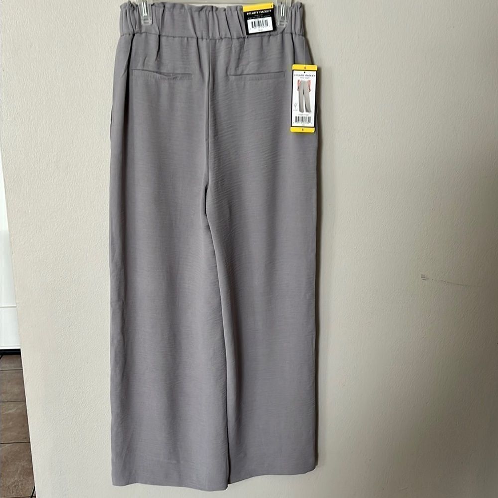 Hilary Radley Gray Wide Leg Pants High Waisted - Picture 4 of 10